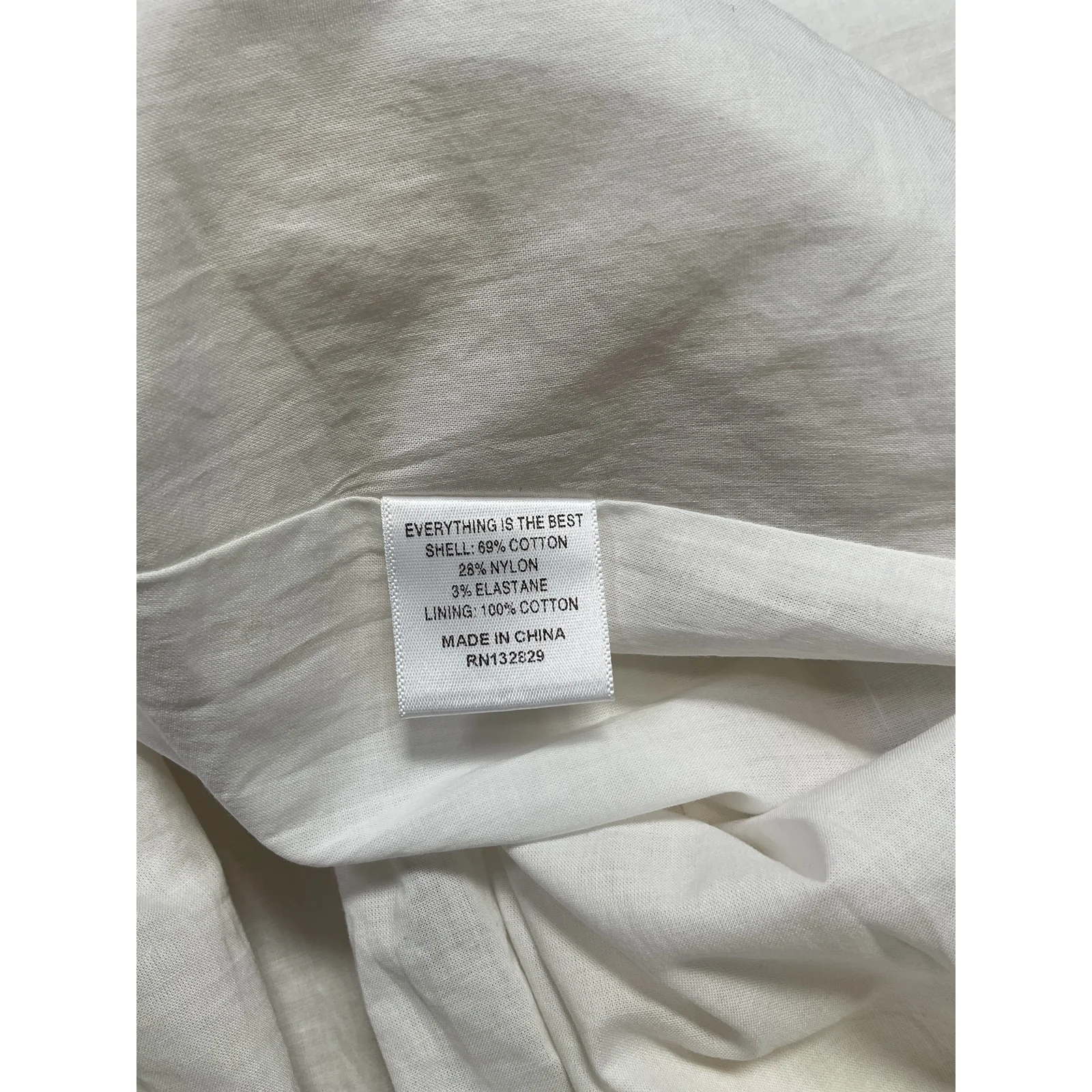 Lpa 'Stacci' White Cotton Mini Dress Size XS - Image 5