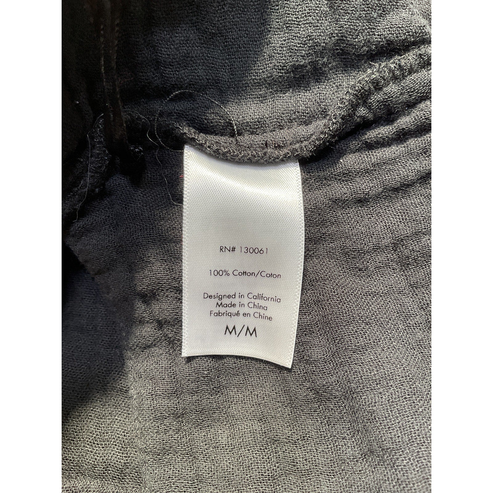 Lspace 'Santos' Black Cotton Top Size M - Image 5