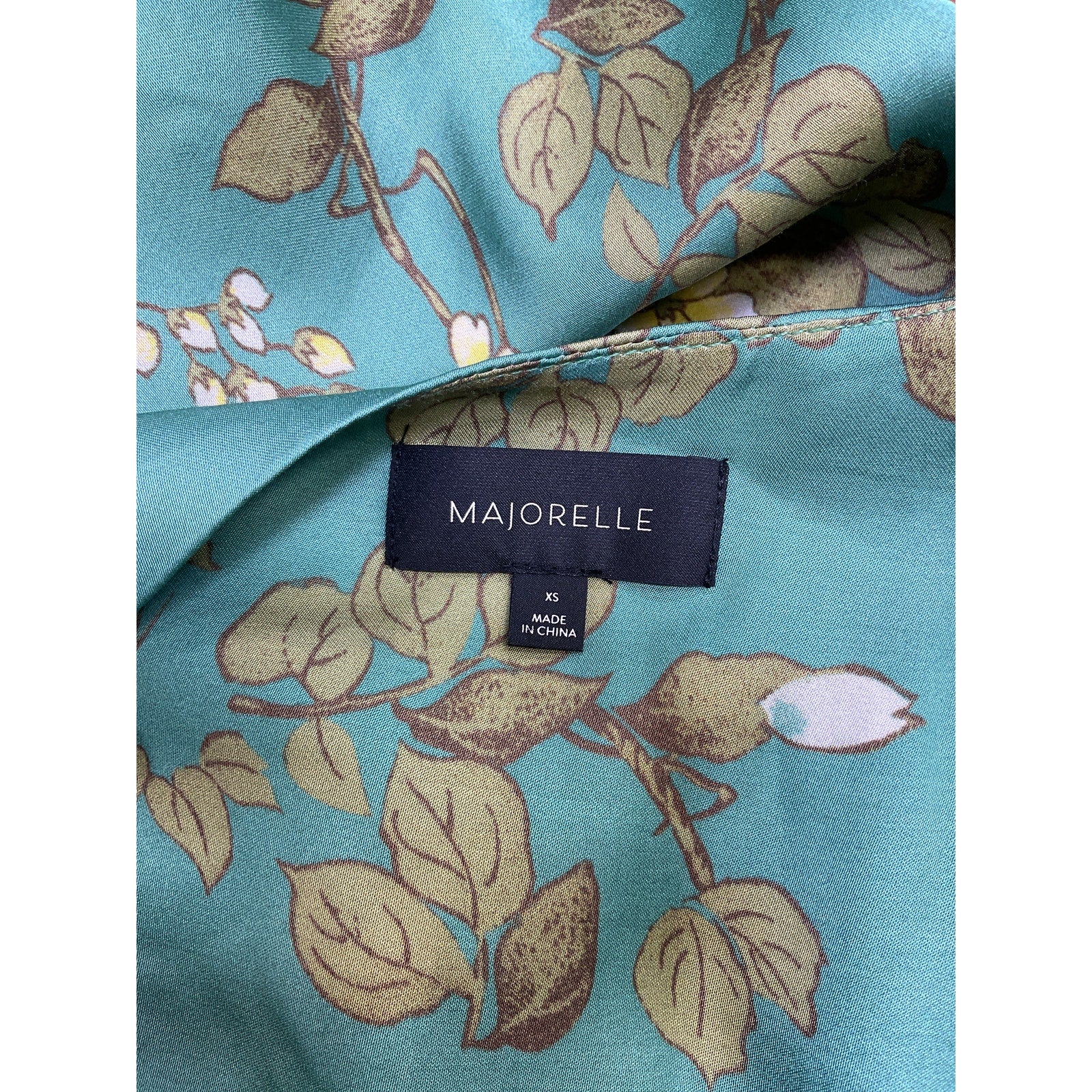 Majorelle 'Berkshire' Green Viscose Dress Size XS - Image 4