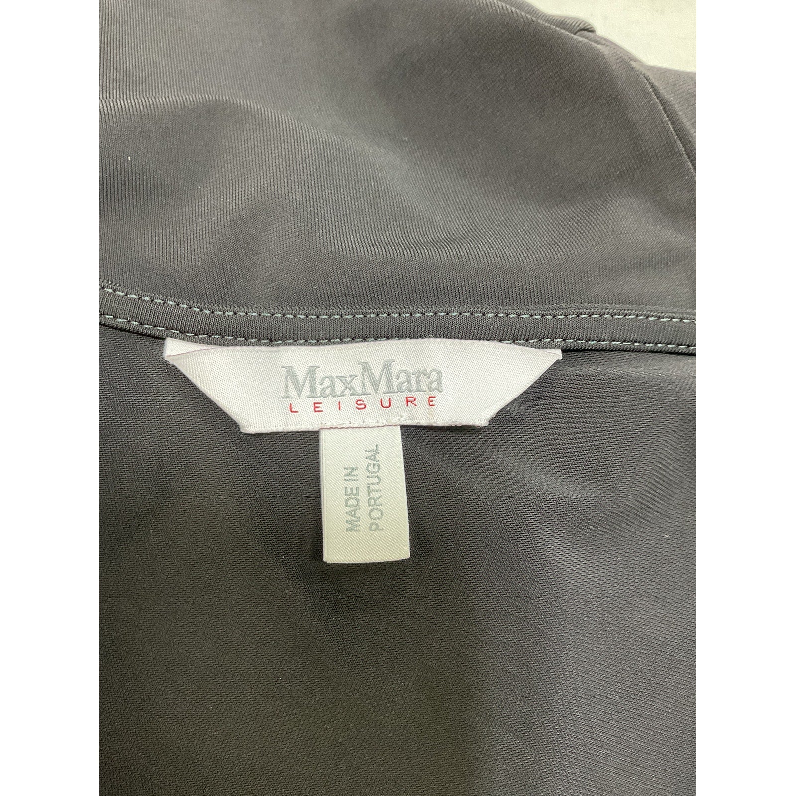 Max Mara 'Leisure' Black Ragazza Stretch-Jersey Top Size S - Image 4