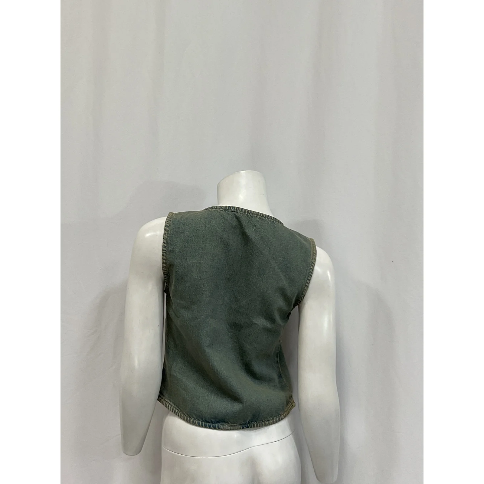 Miaou 'Chani' Green Cotton Top Size S - Image 3