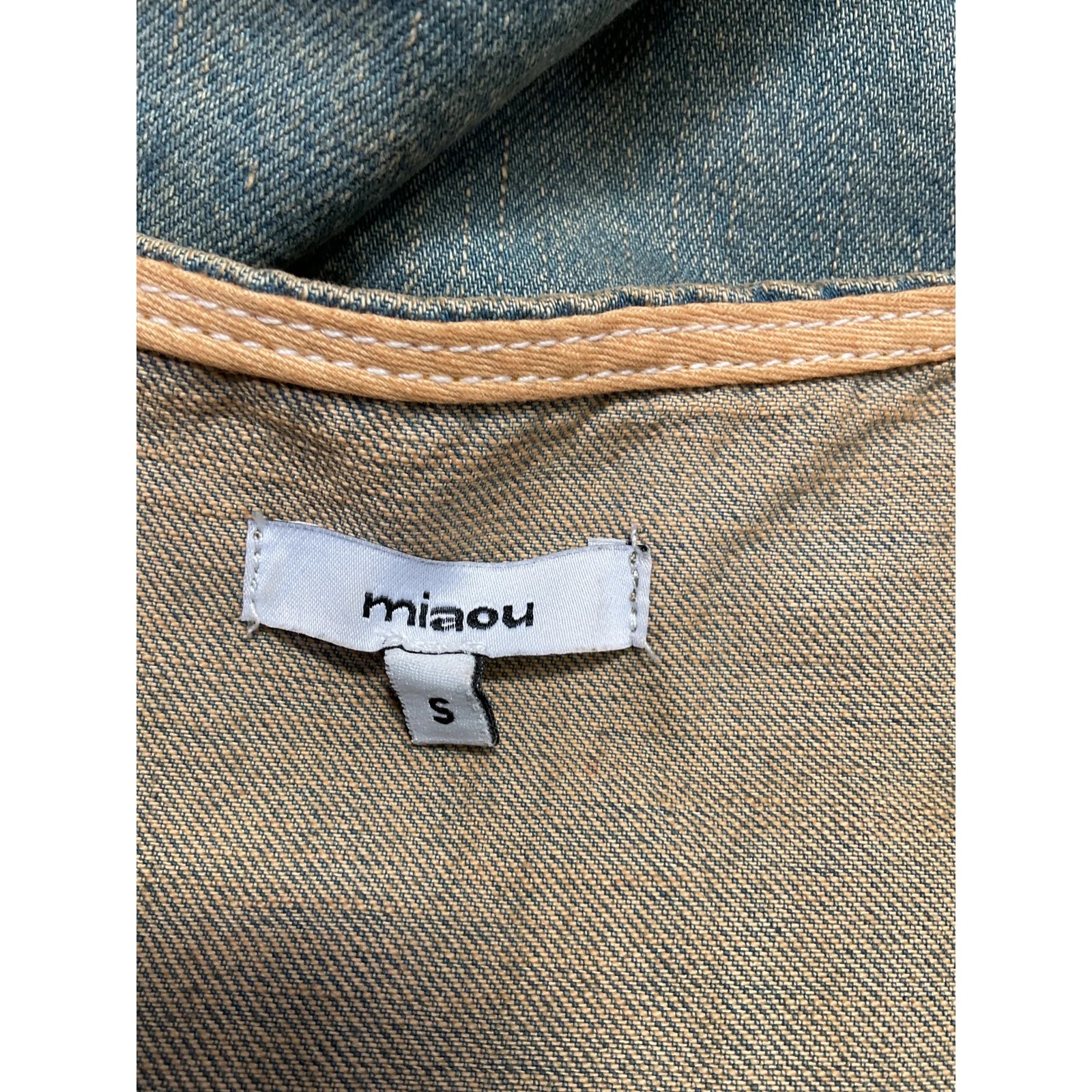 Miaou 'Chani' Green Cotton Top Size S - Image 4