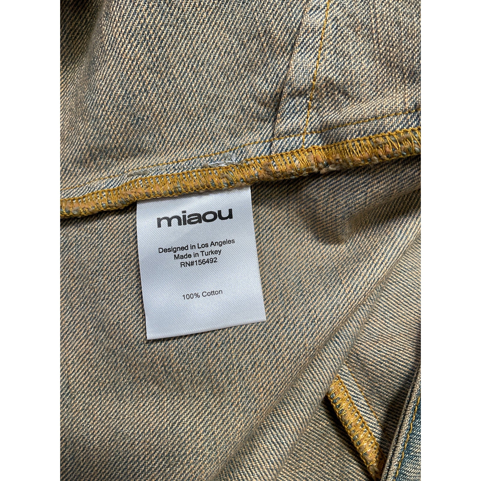 Miaou 'Chani' Green Cotton Top Size S - Image 5