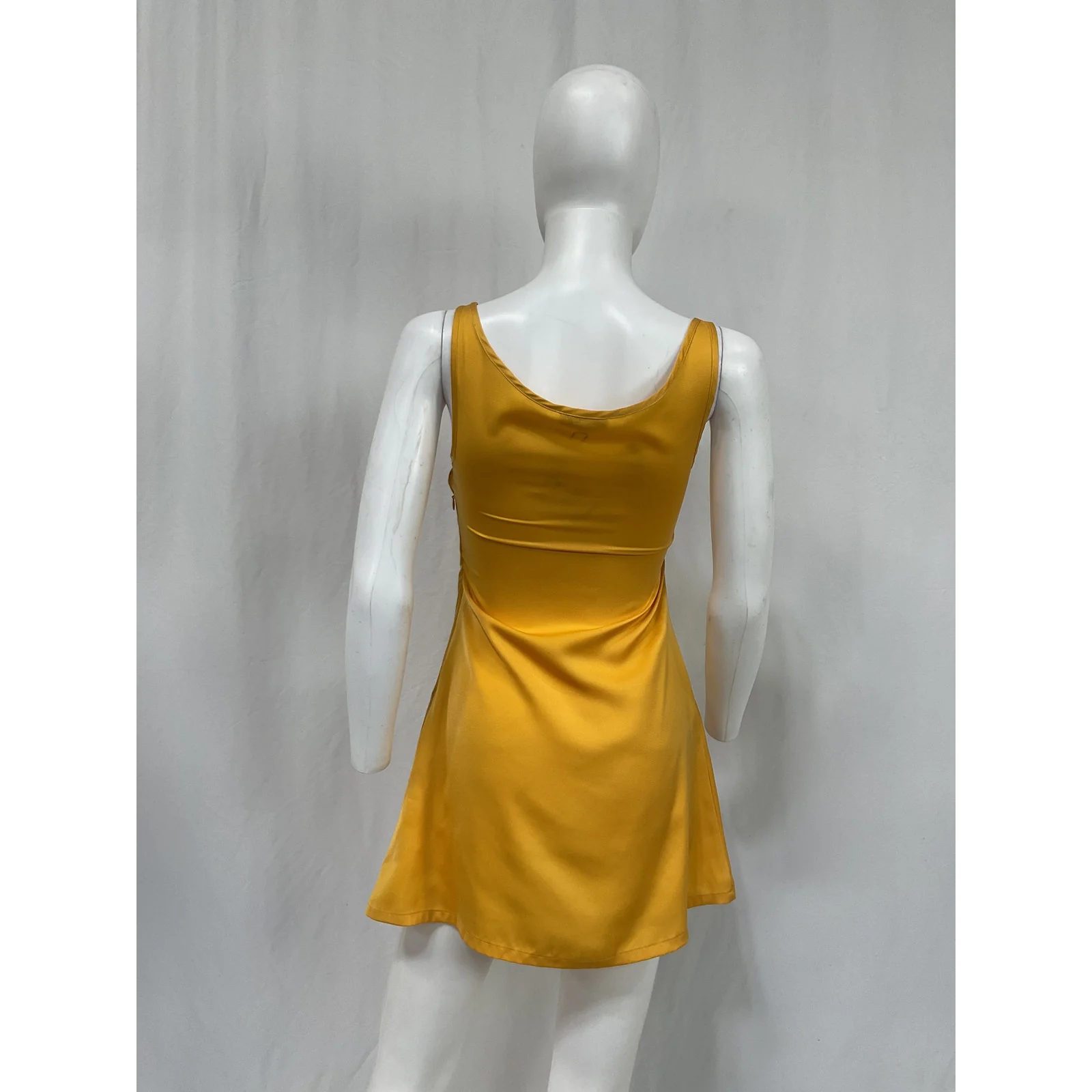 Miaou 'Ginger' Yellow Polyester Dress Size XS - Image 3