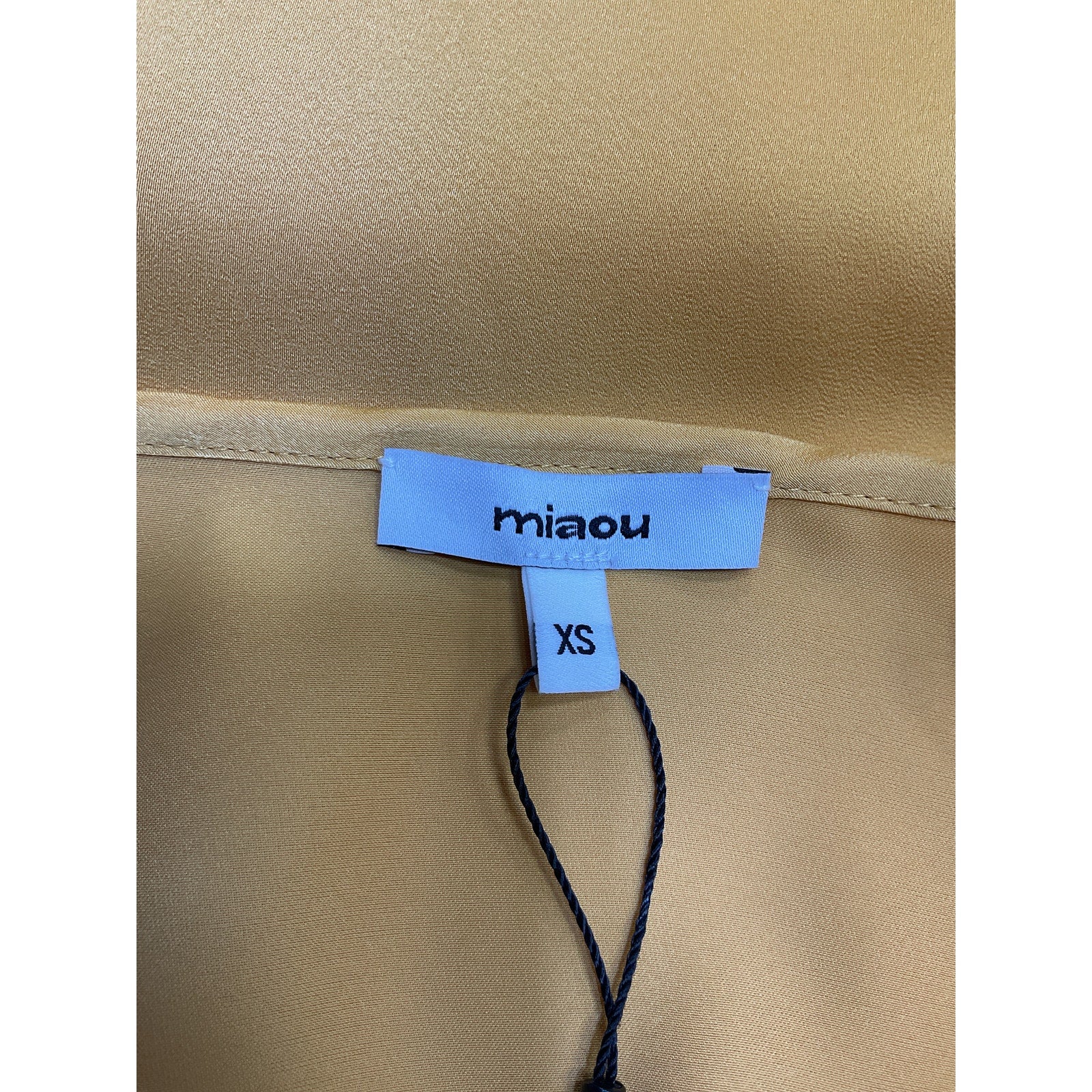 Miaou 'Ginger' Yellow Polyester Dress Size XS - Image 4