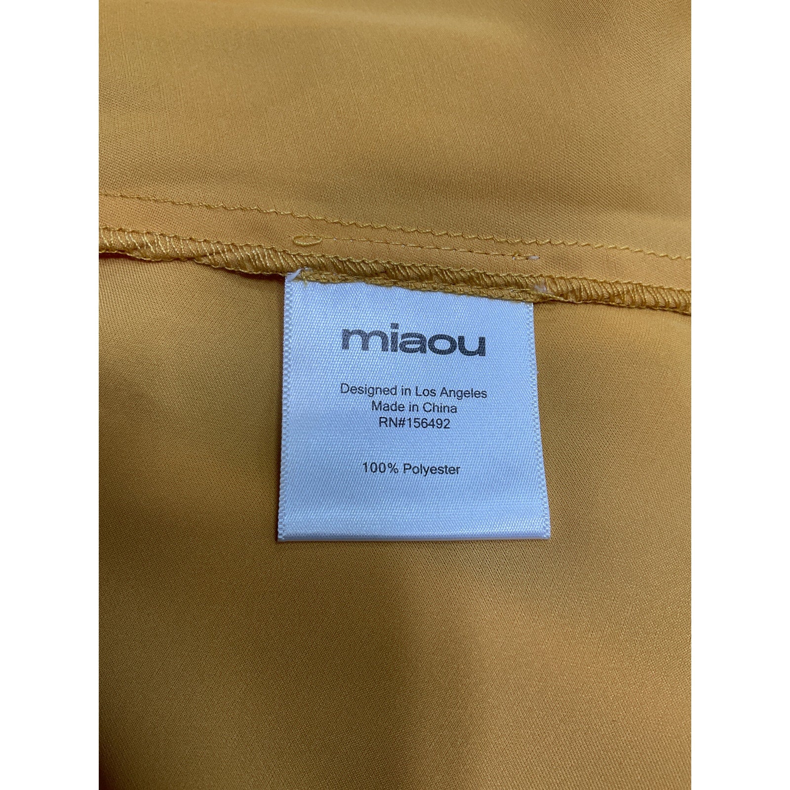 Miaou 'Ginger' Yellow Polyester Dress Size XS - Image 5