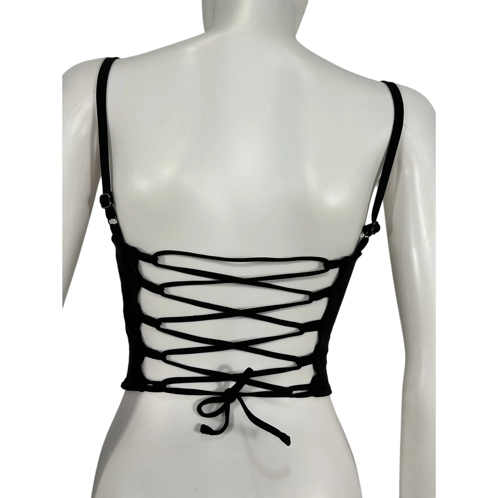 Miaou Lace Up Black Venus Corset Top Size XS - Image 3