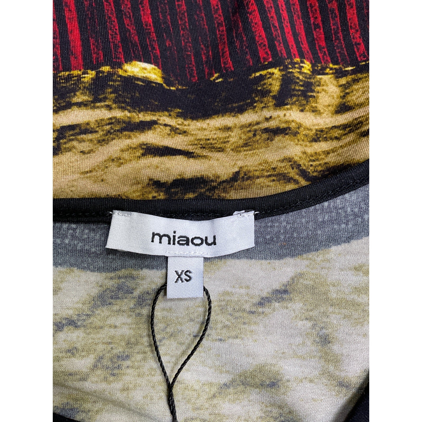 Miaou Long Sleeve Gold Tencel Tee Size XS - NWT - Image 4