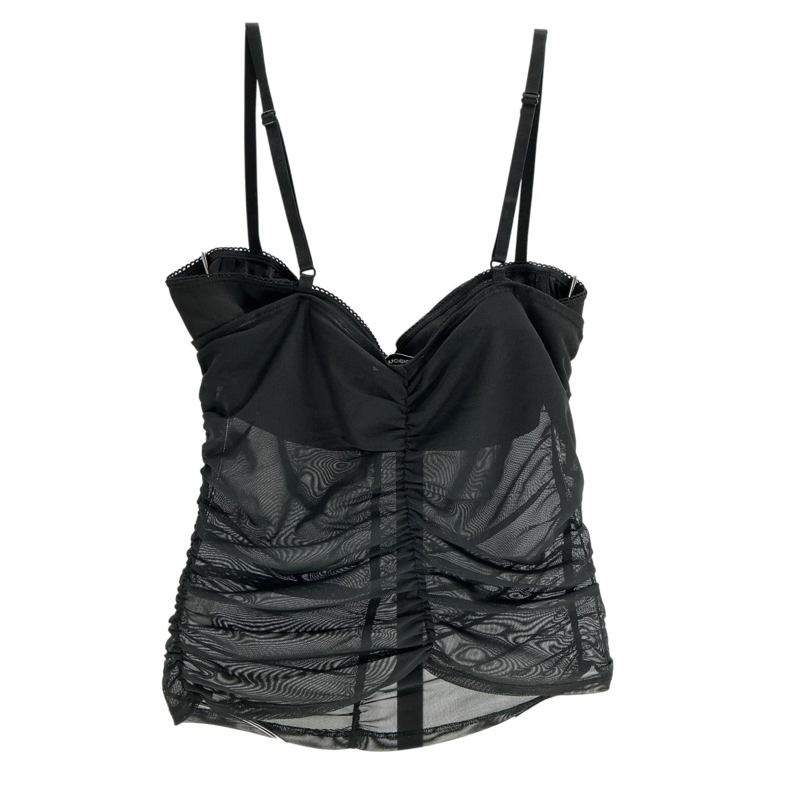 Miaou Ruched Black Renzo Top Size XXS - Image 3