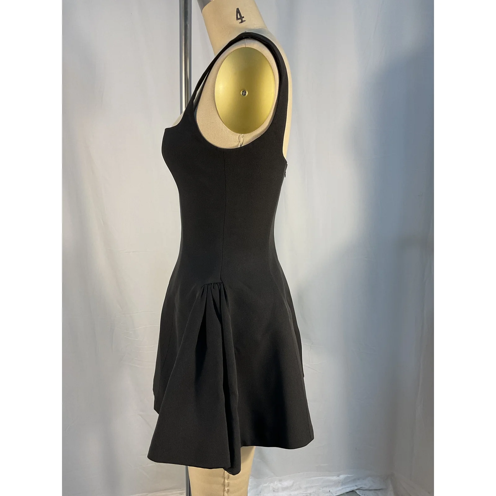 Mirror Palais 'The Ingenue' Black Silk Satin Mini Dress Size S - Image 3
