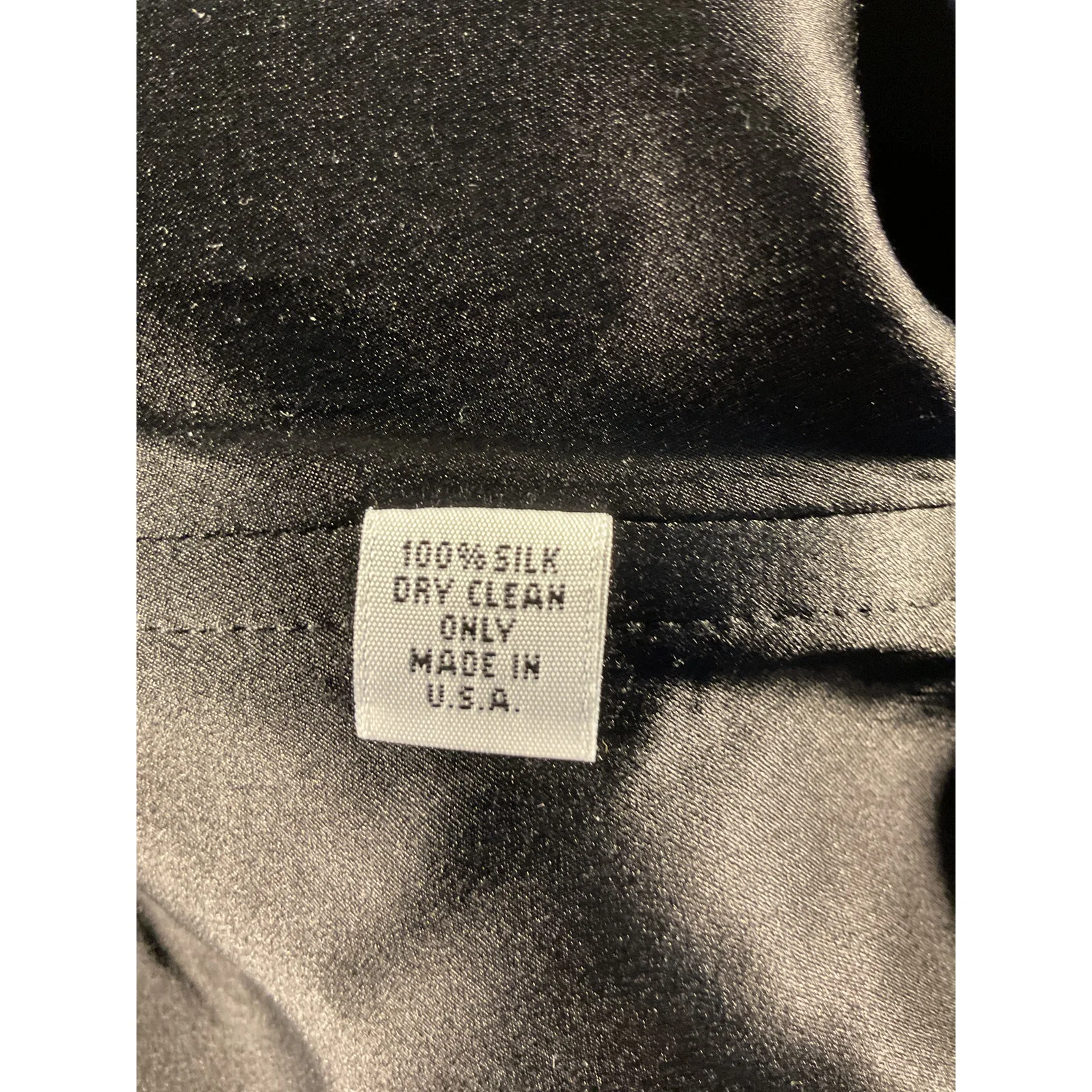 Mirror Palais 'The Ingenue' Black Silk Satin Mini Dress Size S - Image 6