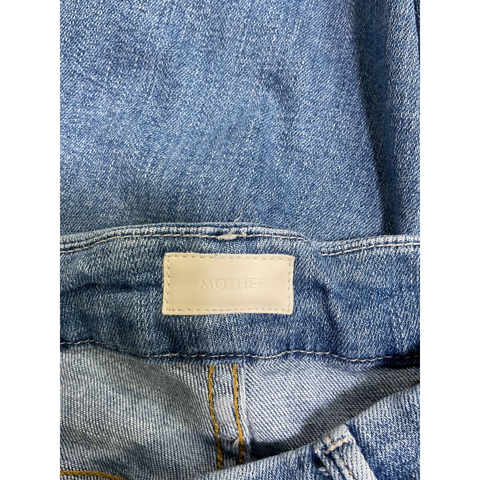 Mother The Looker Two Step Blue Cotton Ankle Fray Jeans Size 23 - Image 4