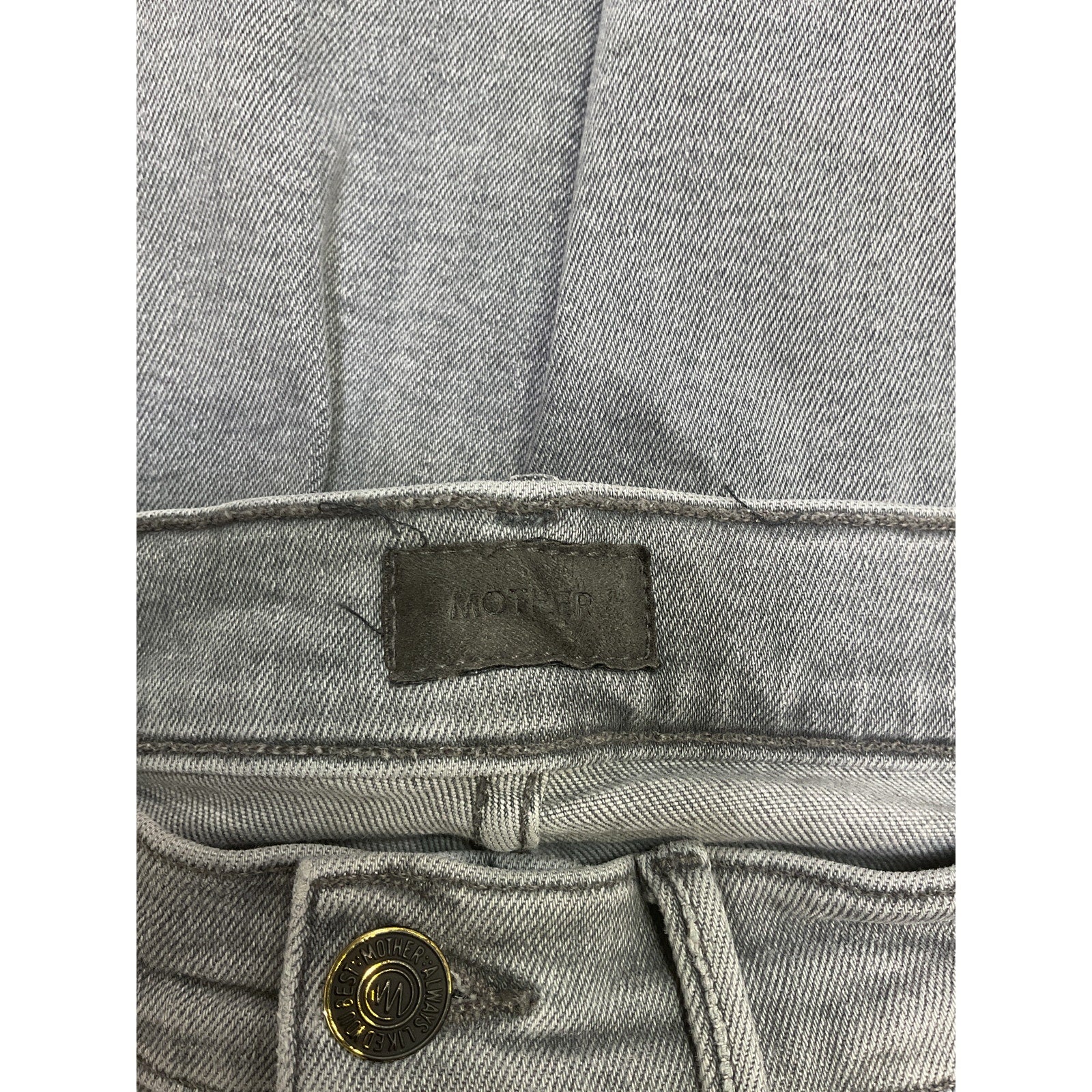 Neiman Marcus Mother Black Cotton Hustler Denim Jean Size 25 - Image 4