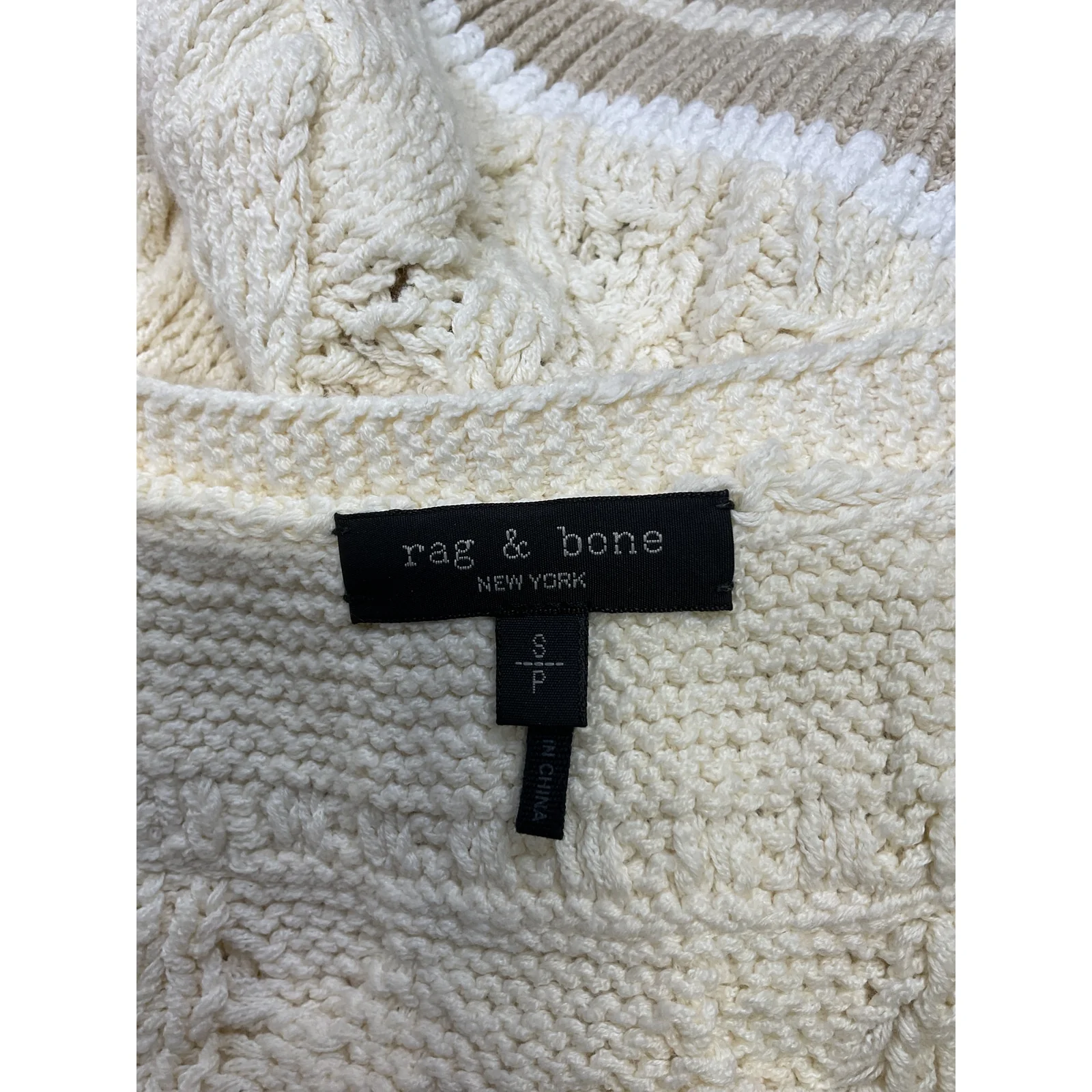 Rag & Bone 'Brandi' White Cotton Vest Size S - Image 4