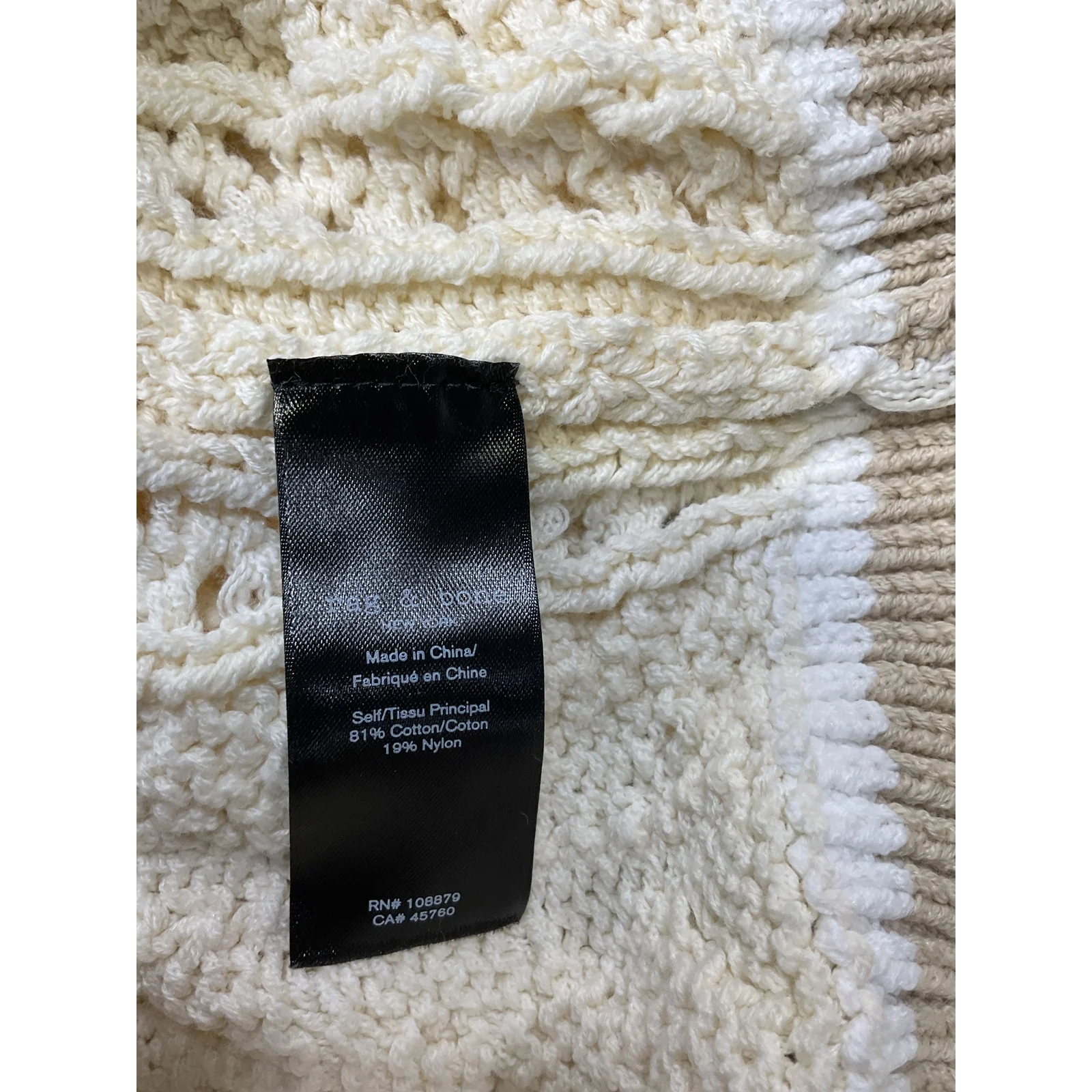 Rag & Bone 'Brandi' White Cotton Vest Size S - Image 5