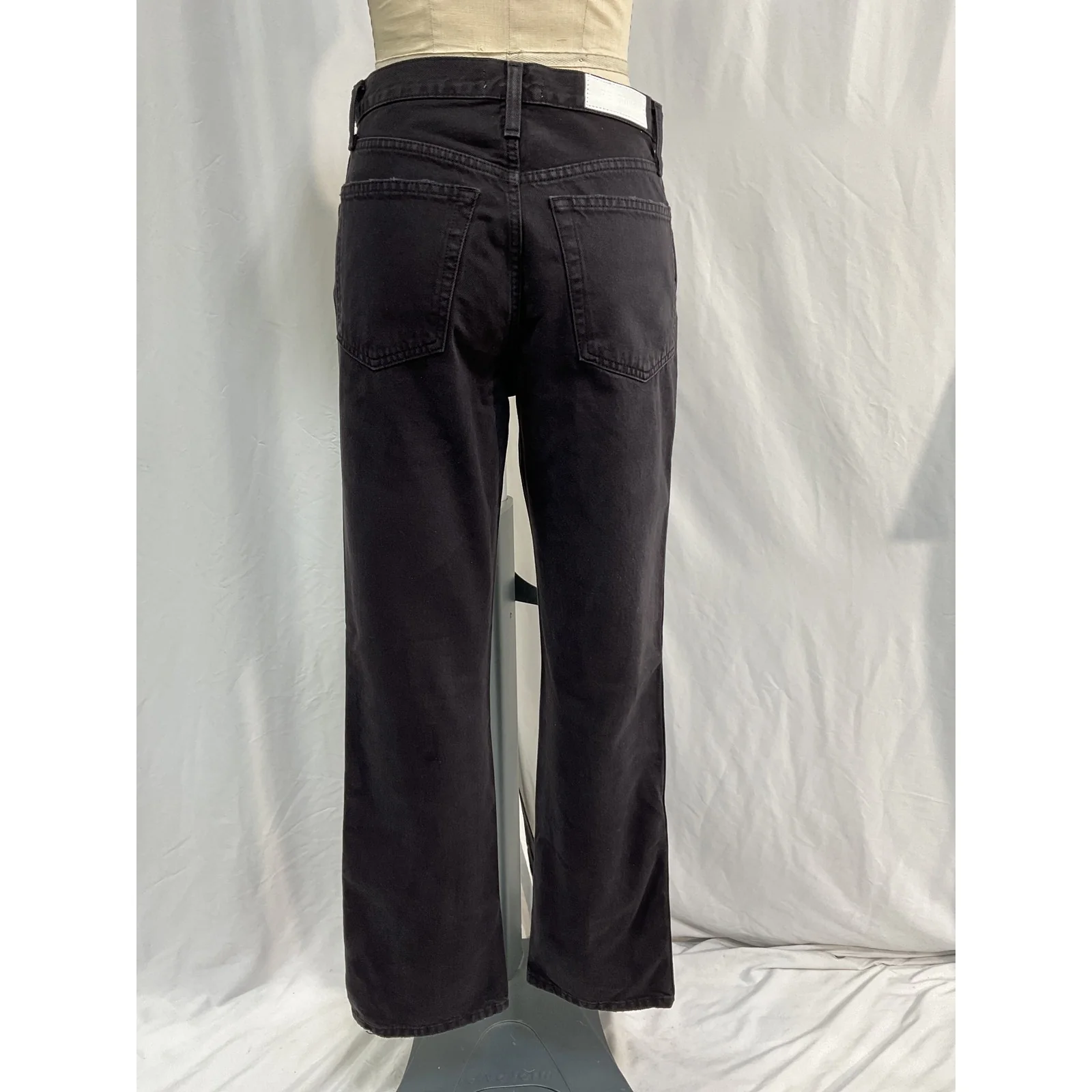 Re/Done 90S Black Polyester High Rise Loose Denim Jeans Size 26 - Image 3