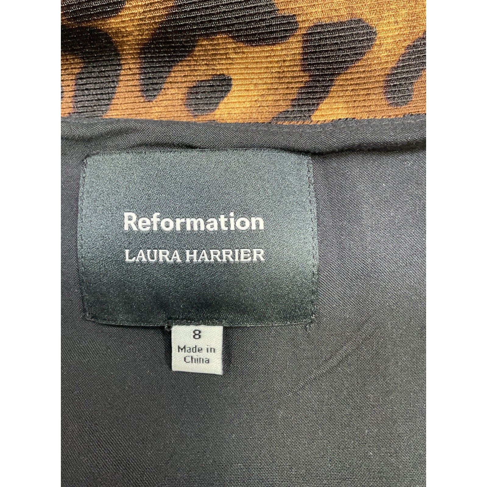 Reformation 'Charchi' Brown Polyester Skirt Size 8 - Image 3