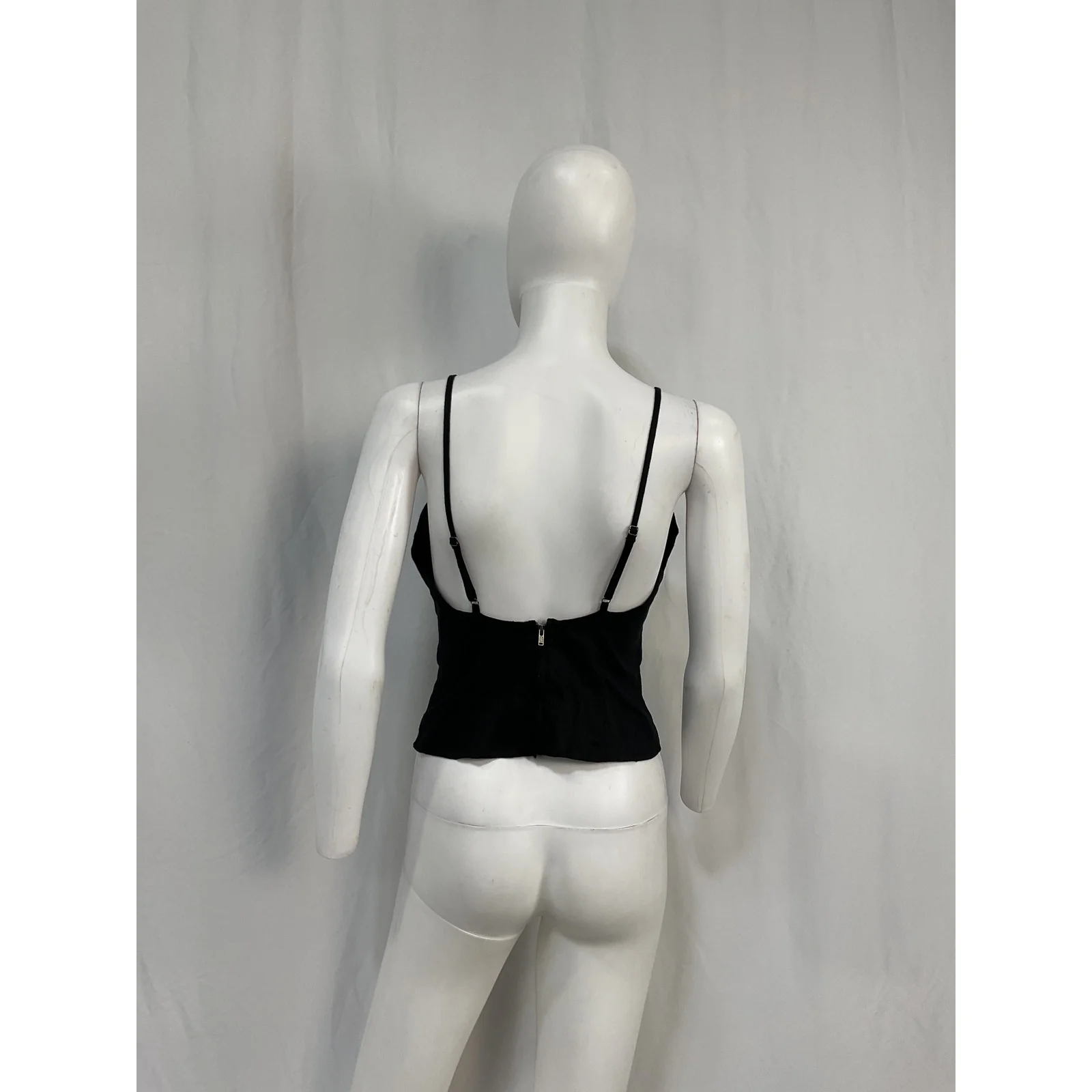 Reformation 'Evette' Black Linen Top Size 0 - Image 3