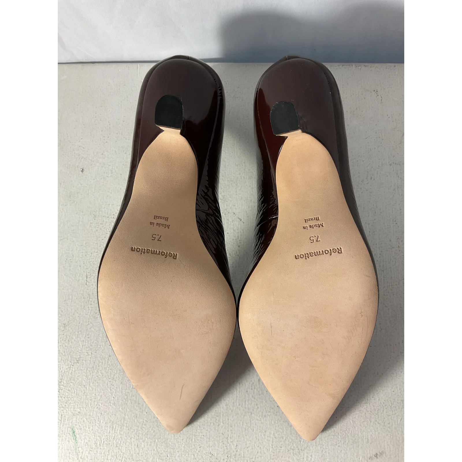 Reformation 'Skylar' Brown Pump Size 7.5 - Image 4