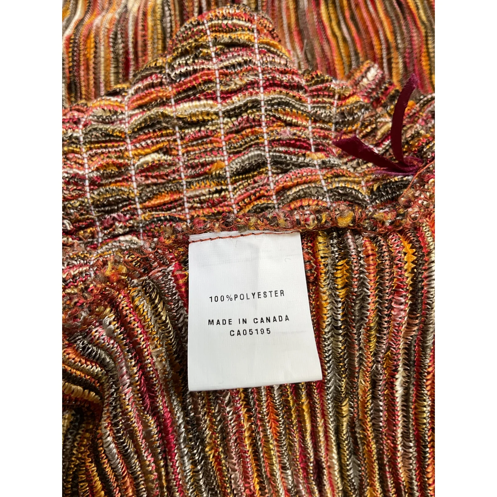 Ronny Kobo 'Swayze' Brown Polyester Marled Knit Crop Top Size S - Image 4