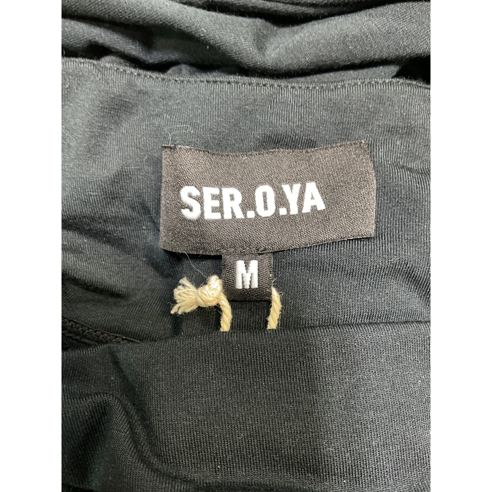 Ser.O.Ya 'Sierra' Black Spandex Top Size M - Image 4