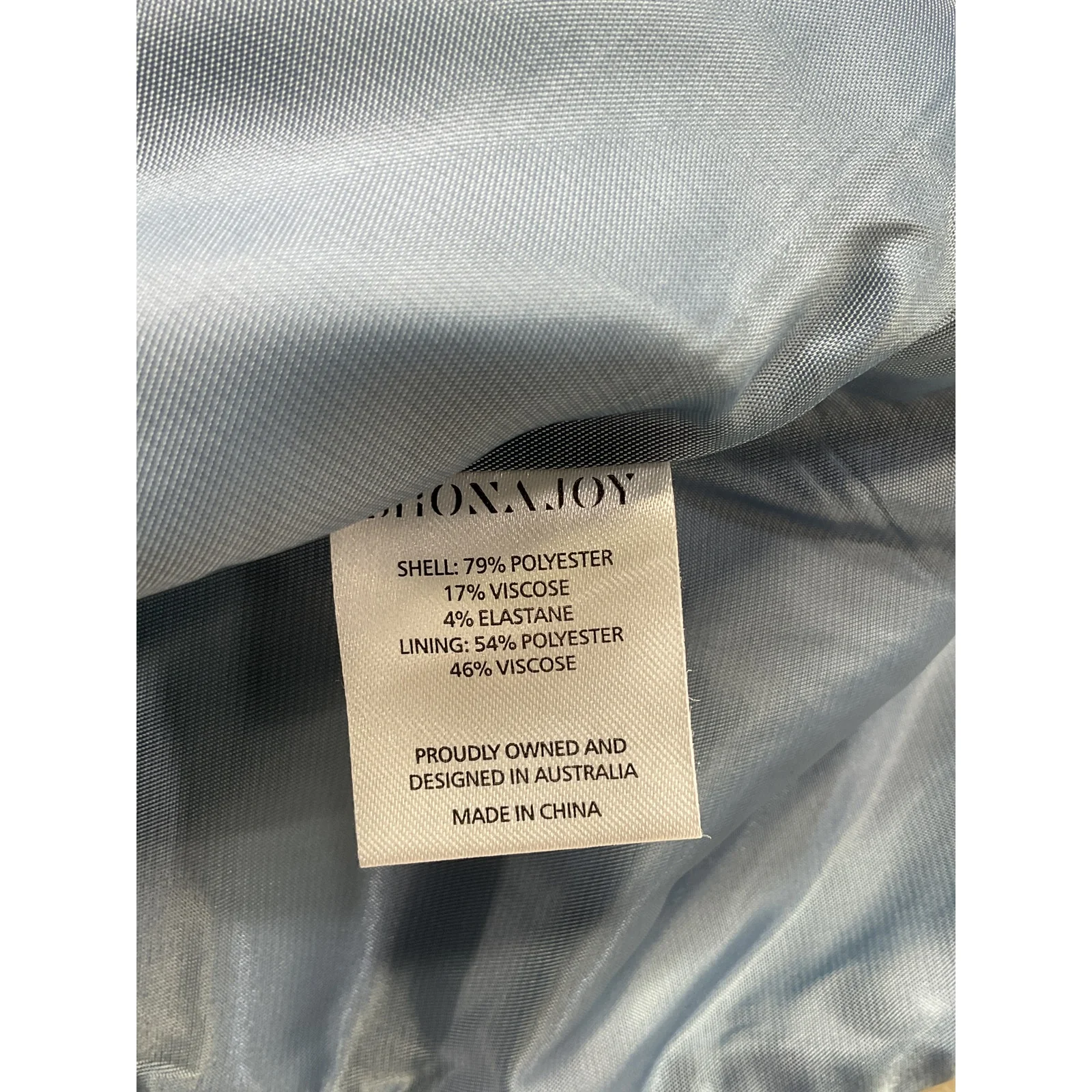 Shona Joy 'Irena' Blue Tailored Fitted Twill Vest Size 6 - Image 4