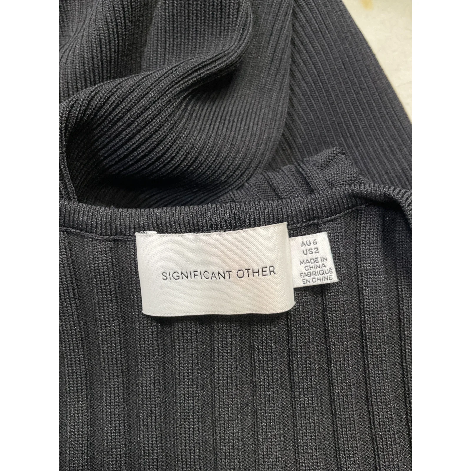 Significant Other 'Delta' Black Viscose Knit Top Size 2 - Image 4