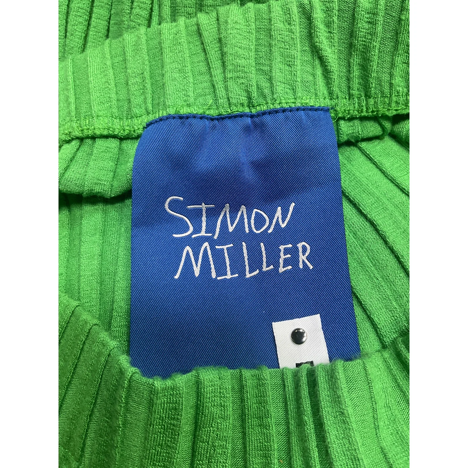 Simon Miller 'Cyrene' Green Spandex Ribbed Pants Size XS - Image 3