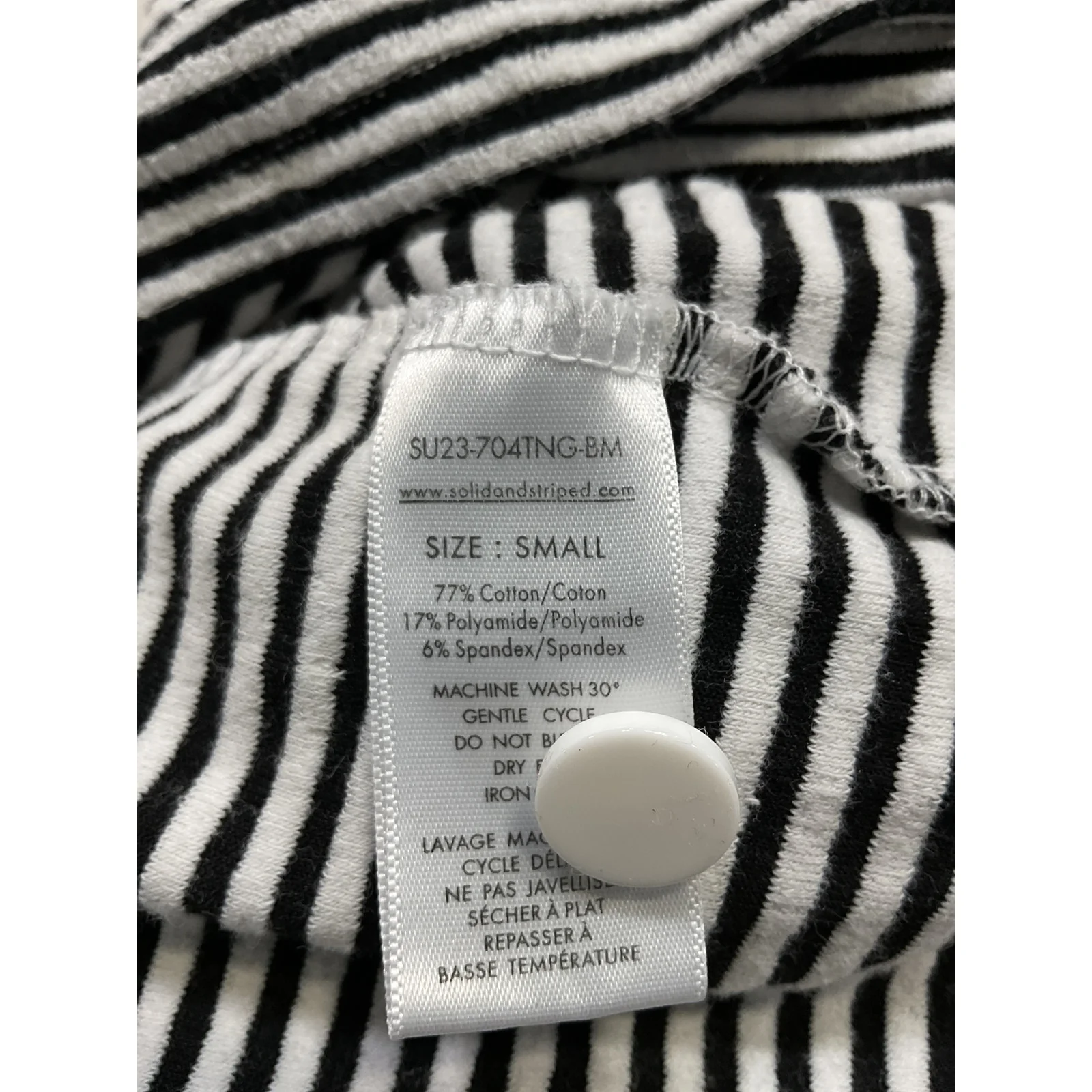 Solid & Striped 'The Poppy' Black Romper Size S - Image 5