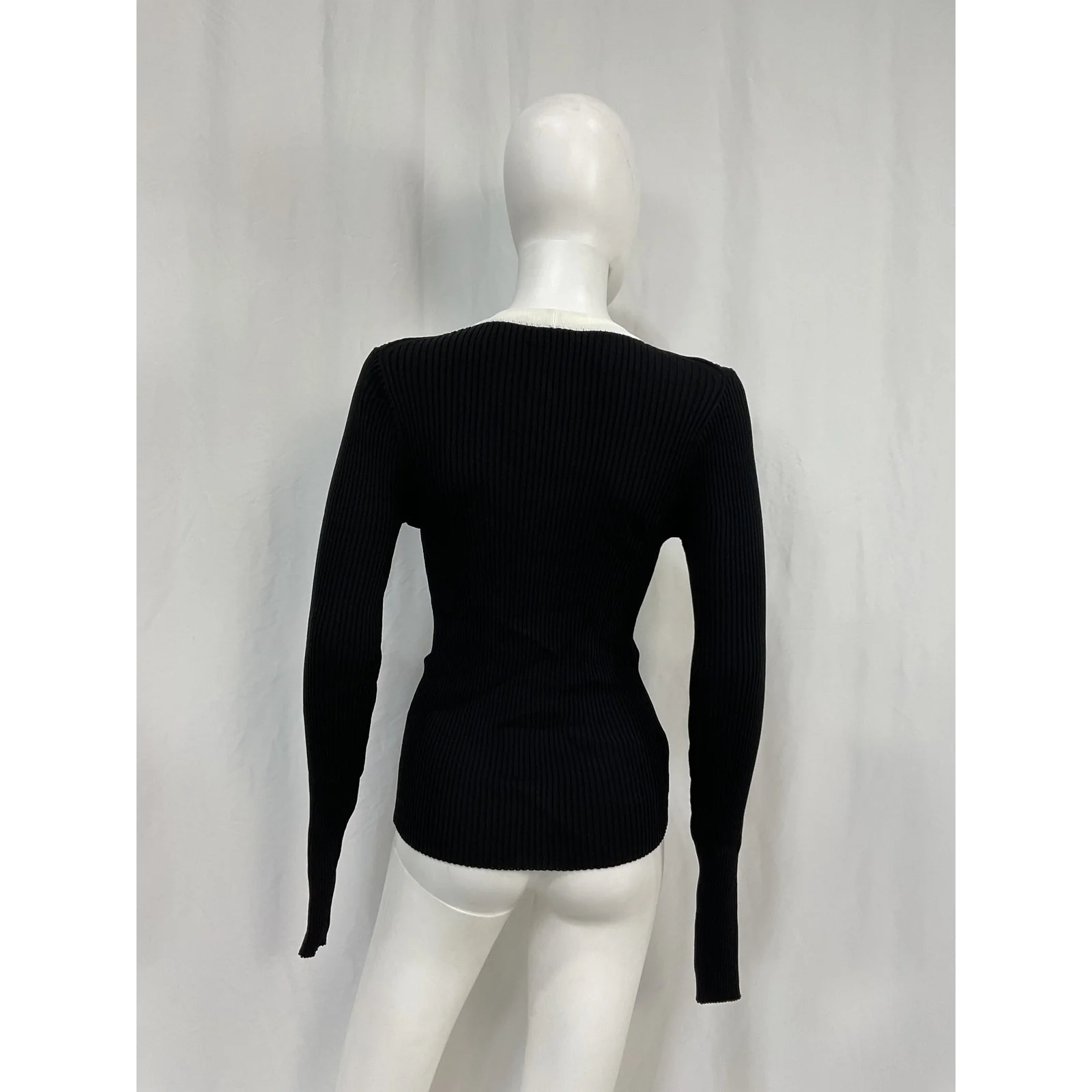 Staud Cargo Black Viscose Sweater Size L - Image 3