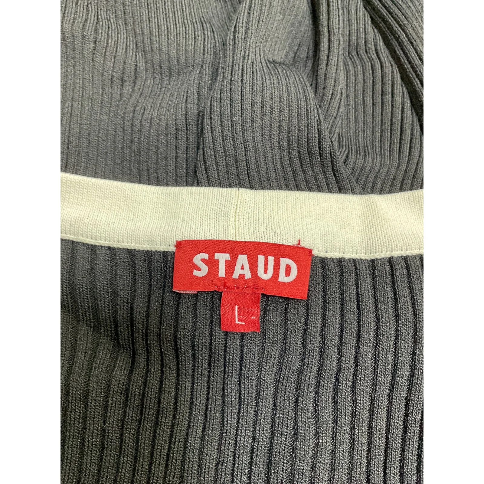 Staud Cargo Black Viscose Sweater Size L - Image 4