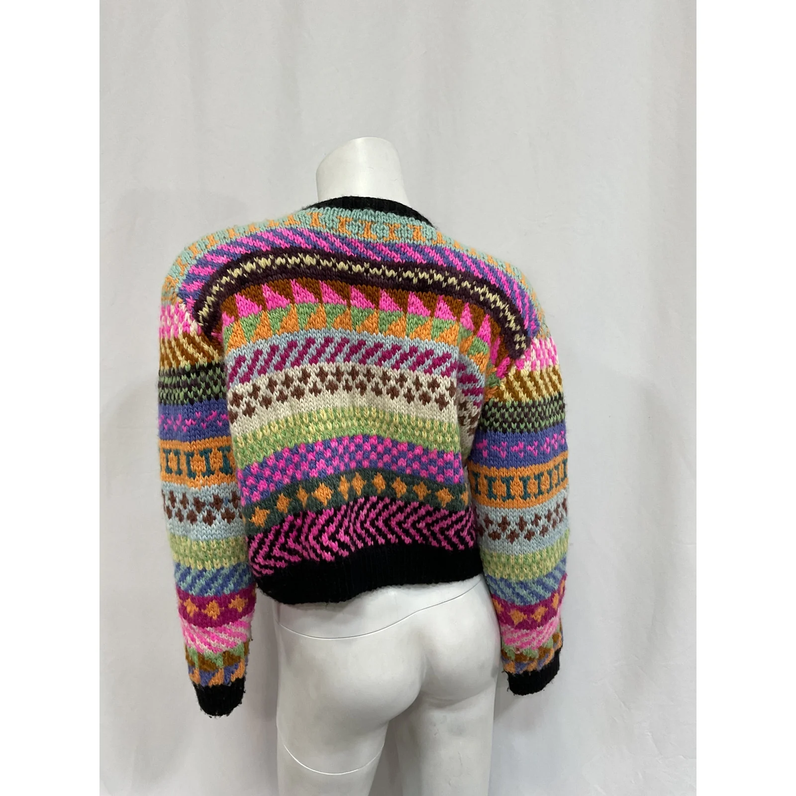 Tach Clothing 'Catalina' Pink Merino Wool Cardigan Size M - Image 3