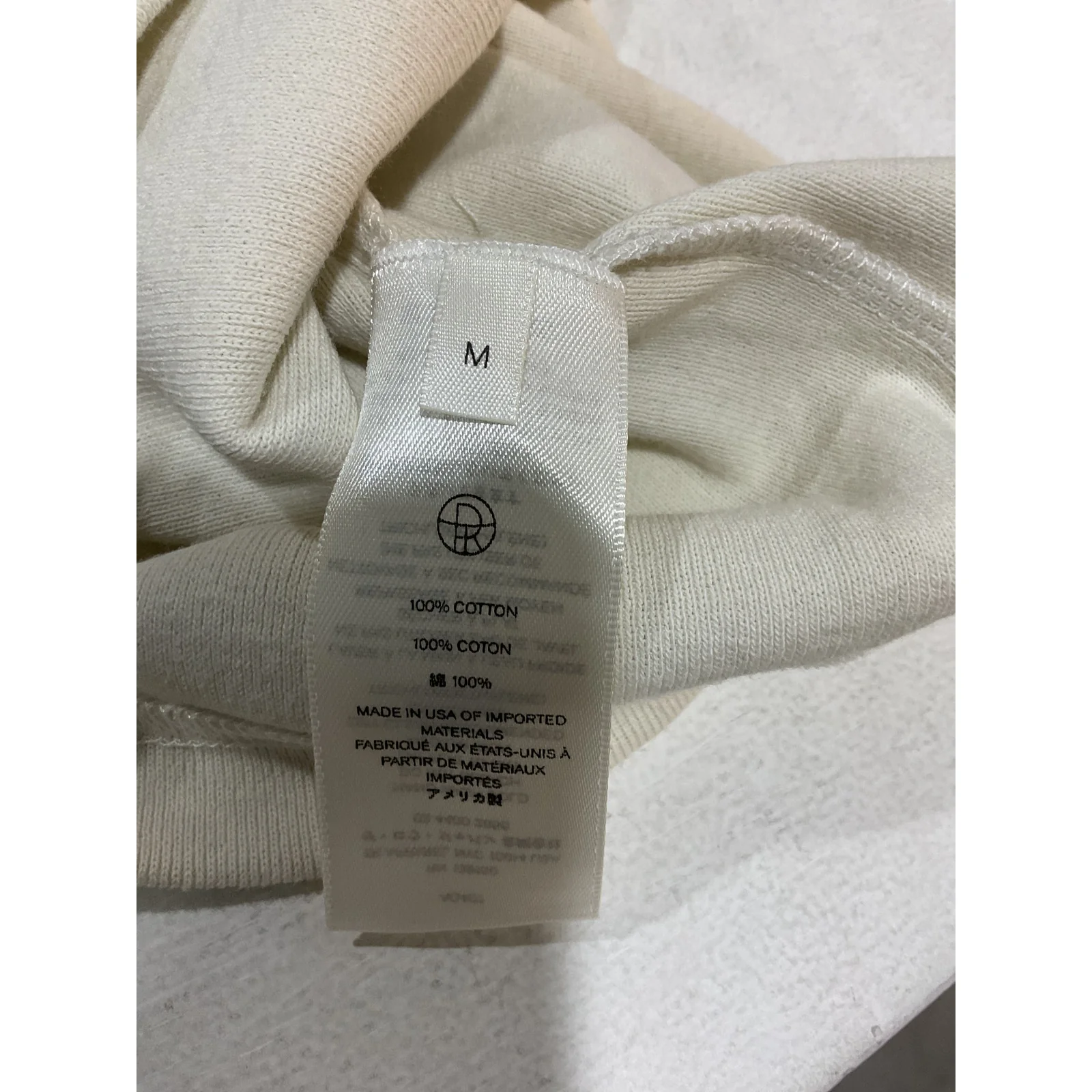 The Row 'Glaura' White Cotton Ribbed Cotton-Jersey Tank Top Size M - NWT - Image 5