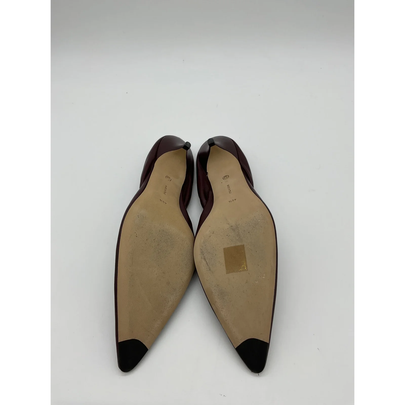 The Row 'Liisa' Brown Leather 35Mm Leather Kitten Heel Pumps Size 10.5 - Image 5