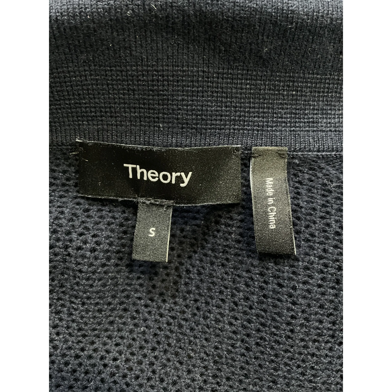 Theory 'Cairn Breac' Black Short-Sleeve Open Shirt Size S - Image 4