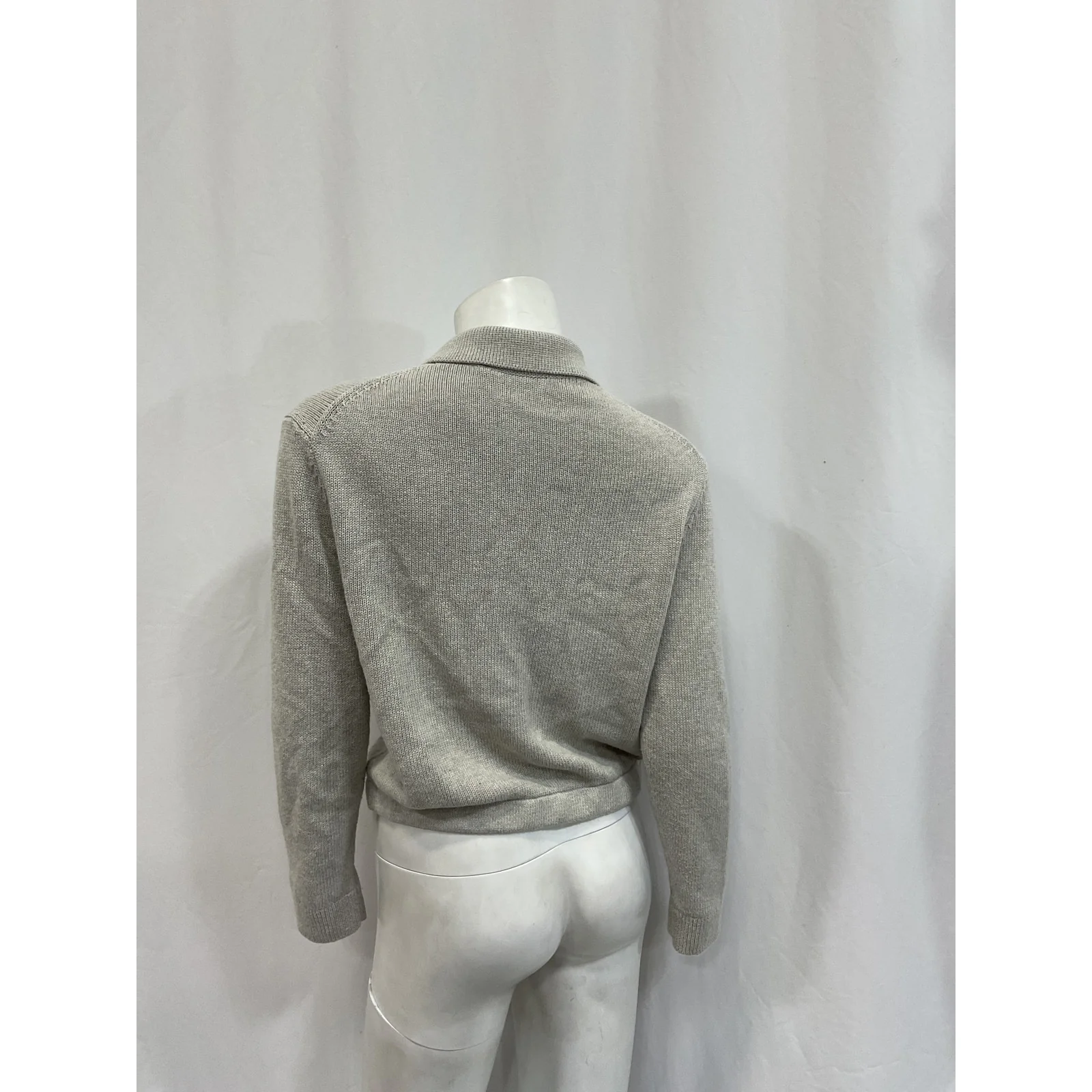 Theory Cotton-Cashmere Grey Cotton Cardigan Size S - Image 3