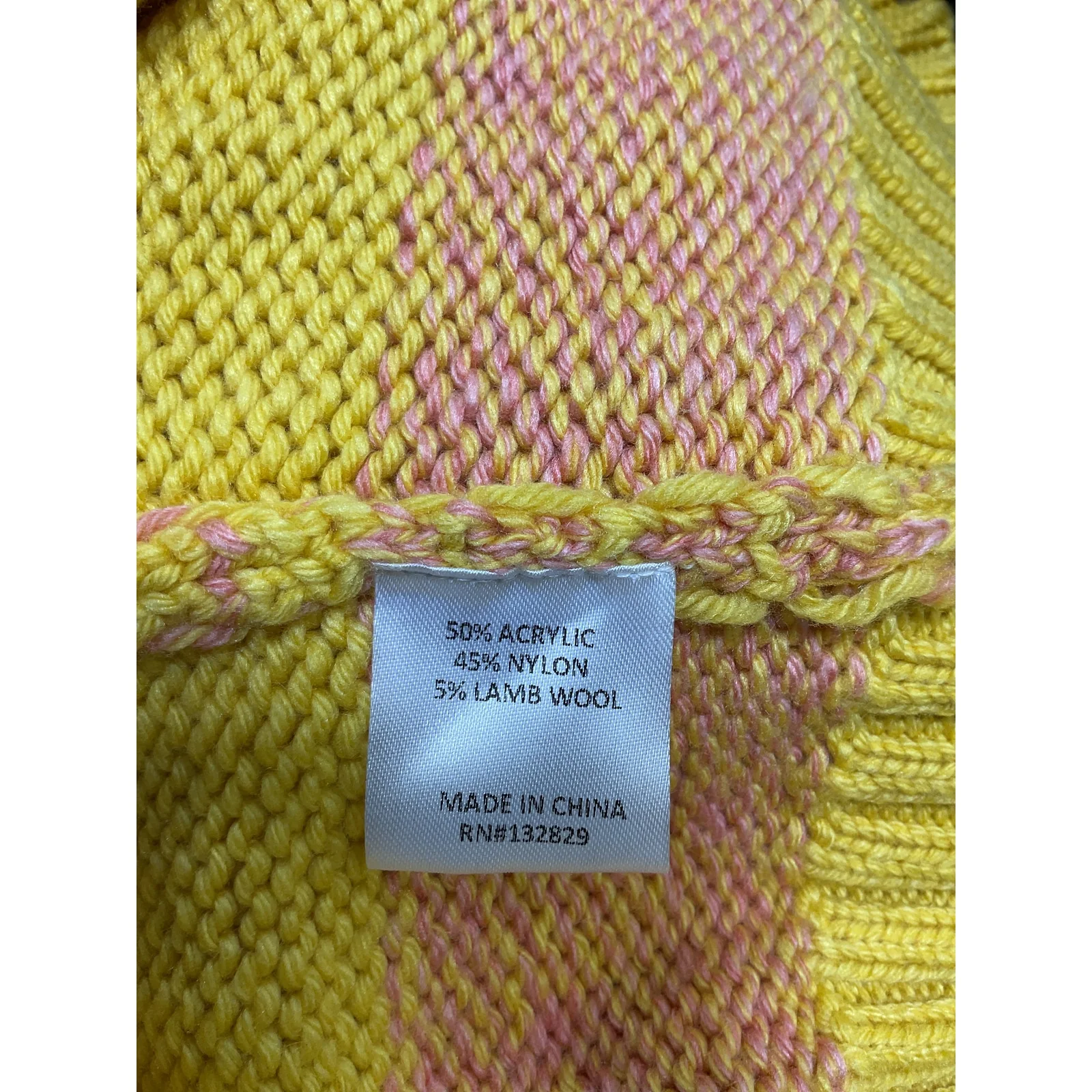 Tularosa 'Olin' Yellow Acrylic Cropped Cardigan Size XS - Image 5