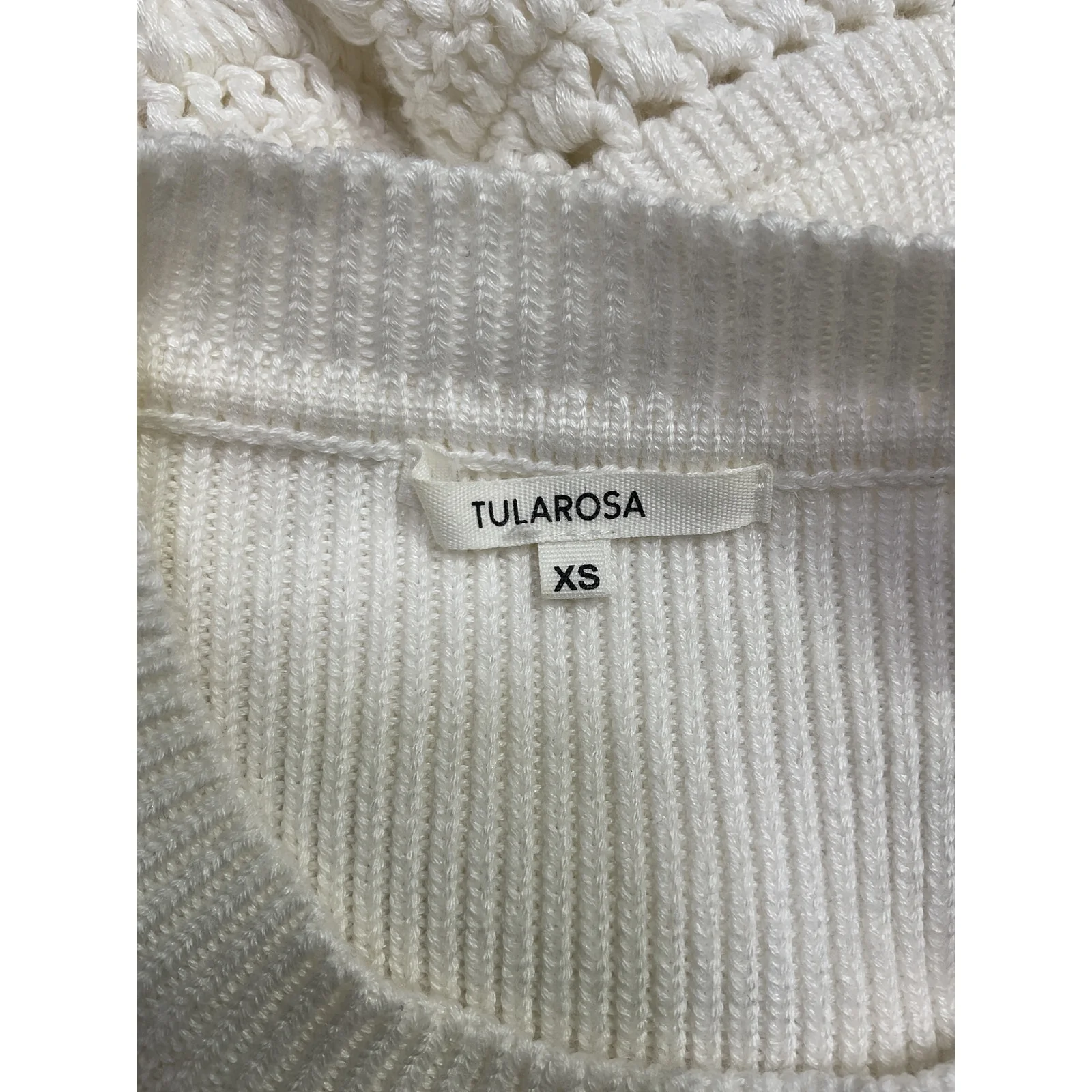 Tularosa 'Zanea' White Cotton Ruffle Top Size XS - Image 4