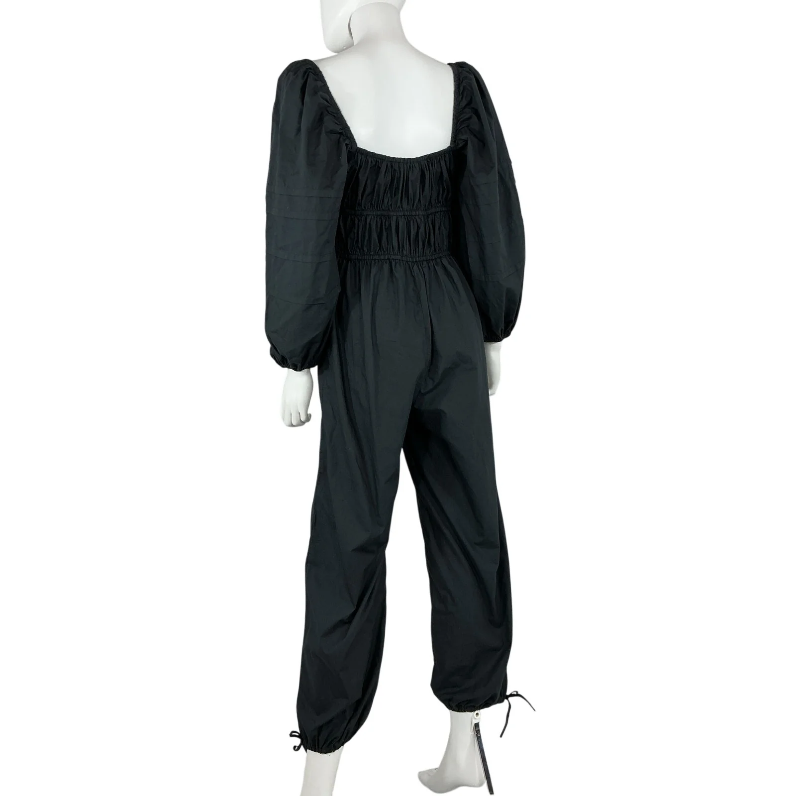 Ulla Johnson Ruched Black Amalie Jumpsuit Size 2 - Image 3