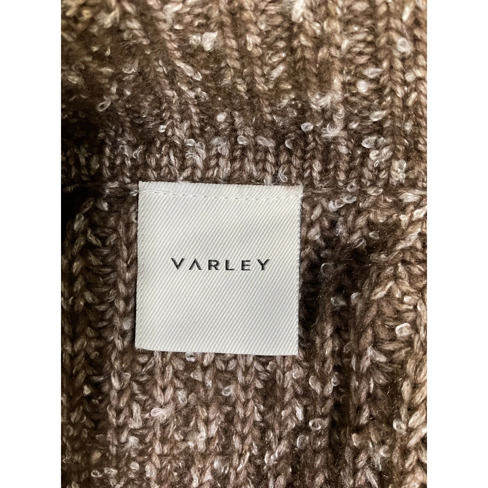 Varley 'Amelia' Brown Oversize Shaker Half Zip Sweater Size XS - Image 4