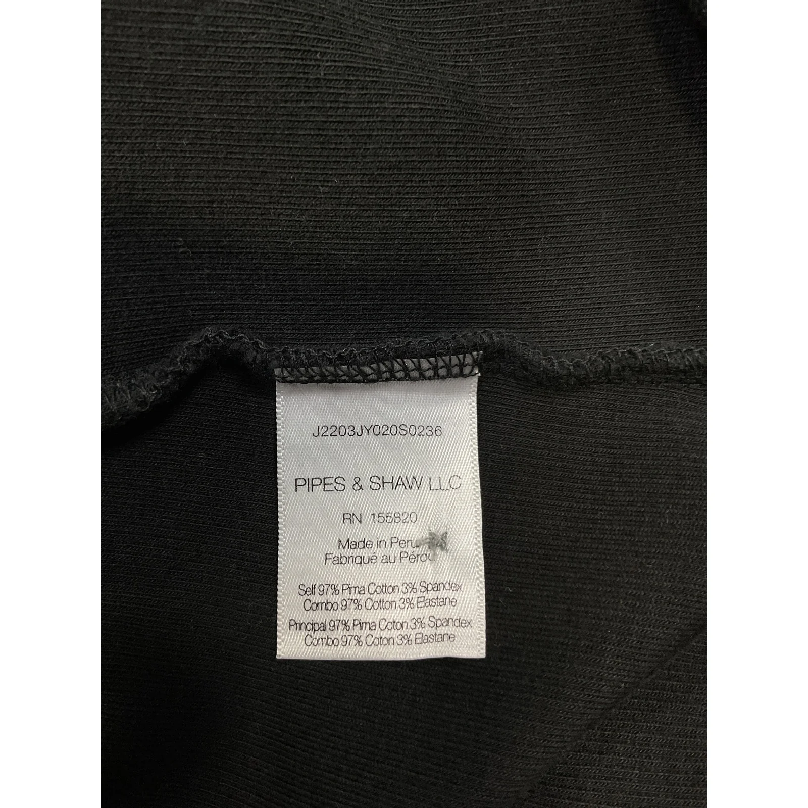 Veronica Beard 'Adrianna' Black Cotton Ruffled Rib Top Size S - Image 5