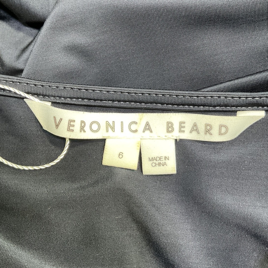 Veronica Beard Ruched Blue Roque Top Size 6 - Image 4