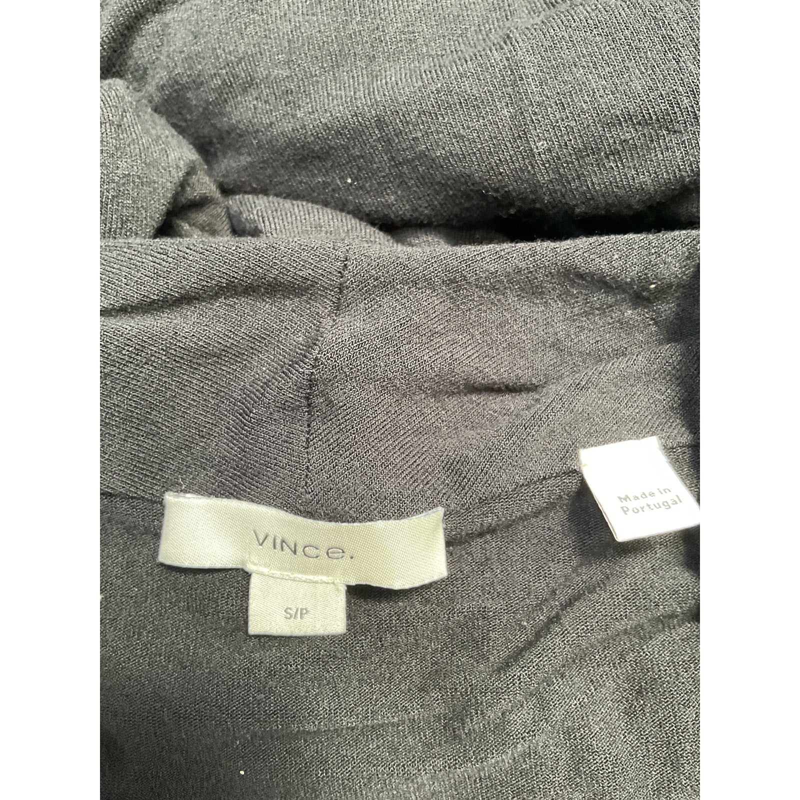 Vince 'Fixed' Black Rayon Wrap Top Size S - Image 4