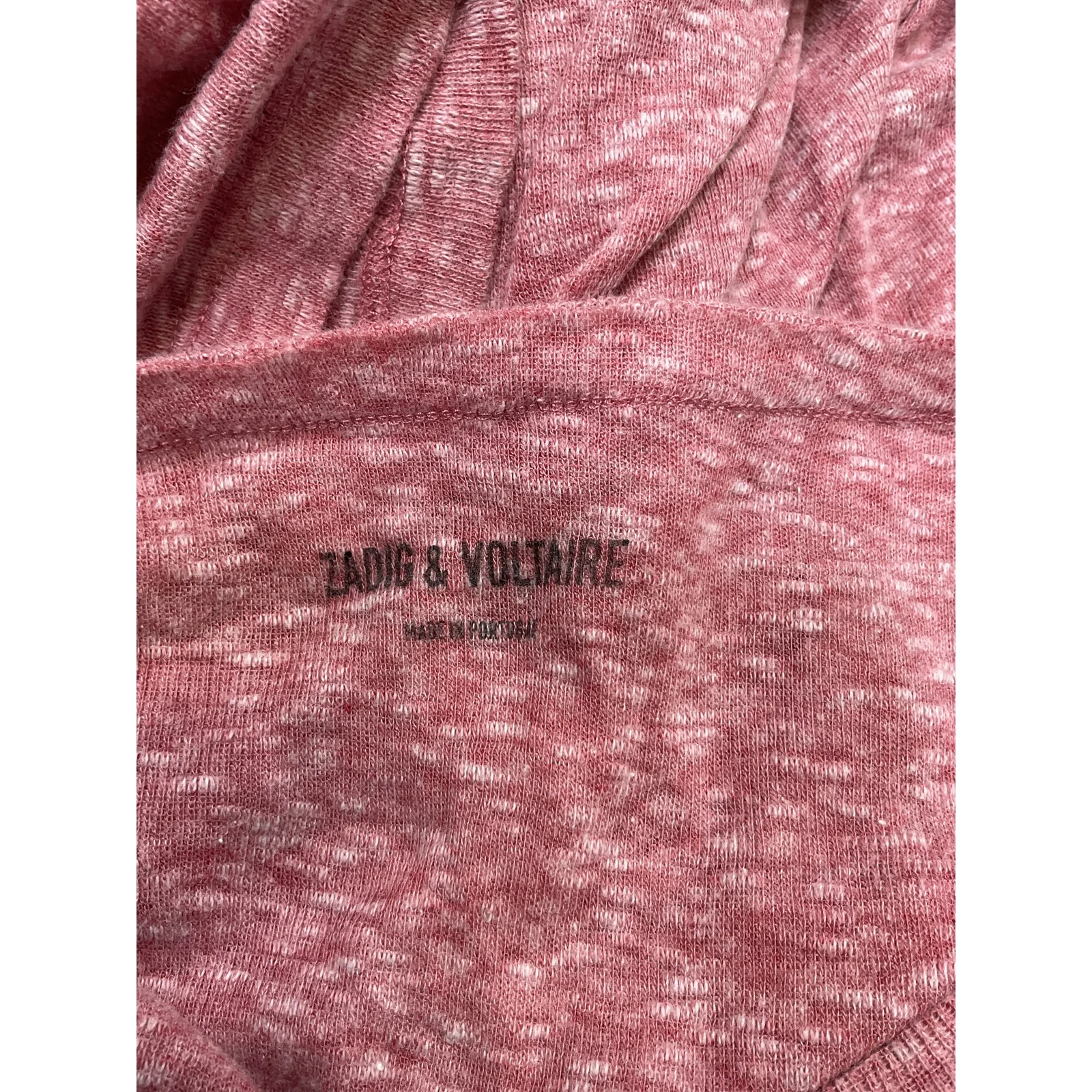 Zadig & Voltaire 'Walk Amour' Pinnk Short Sleeve Tee Size M - Image 3